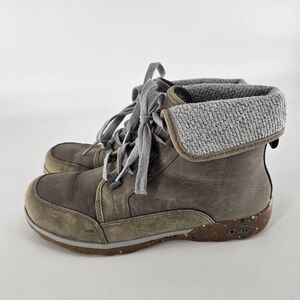 Chacos 10 Women Gray and Brown Ankle Boots Hiking Outdoor Walking Winter